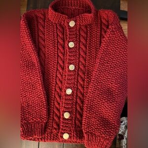 Handmade cable sweater